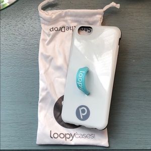 White loopy phone case for iPhone 6 or iPhone 6s
